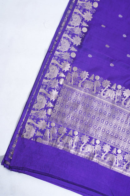 Pure Mango Katan Silk Handwoven Saree