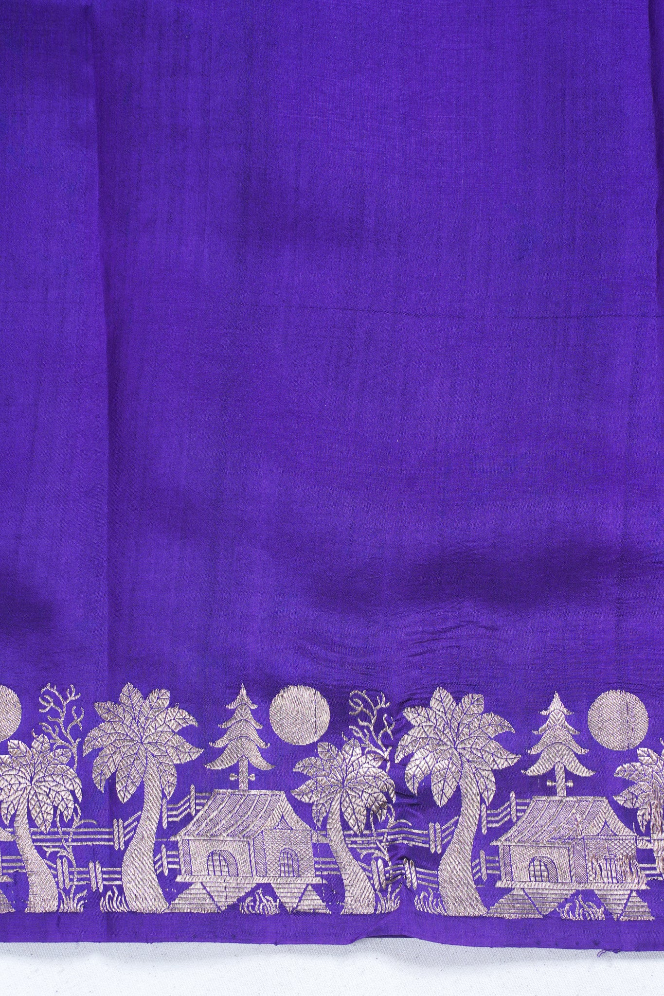 Pure Mango Katan Silk Handwoven Saree