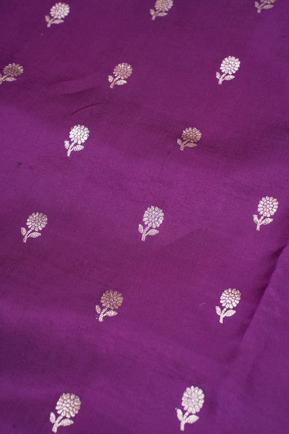 Royal Purple Pure Mango Katan Silk Handwoven Saree