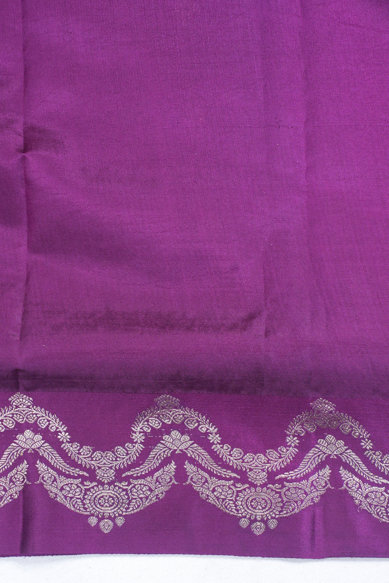 Royal Purple Pure Mango Katan Silk Handwoven Saree