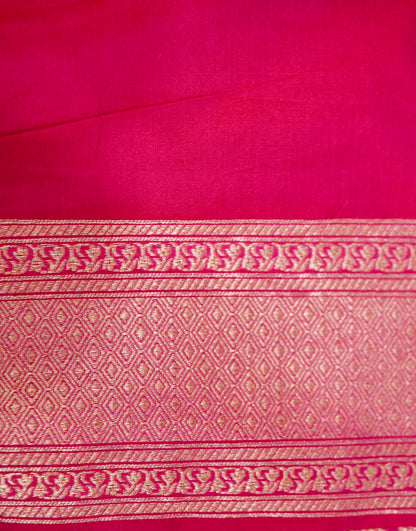 Pink Handwoven Banarasi Pure Katan Silk Meenakari Brocade Saree