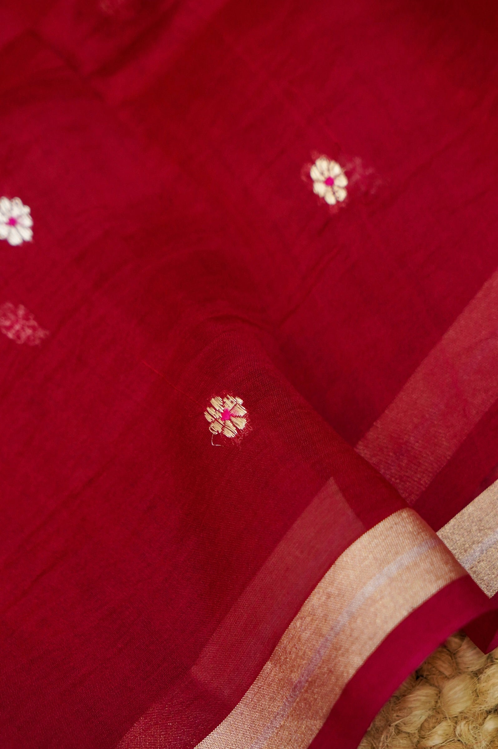 Mustard Yellow Handwoven Banarasi Pure Katan Silk Meenakari Suit with Rani Pink Dupatta