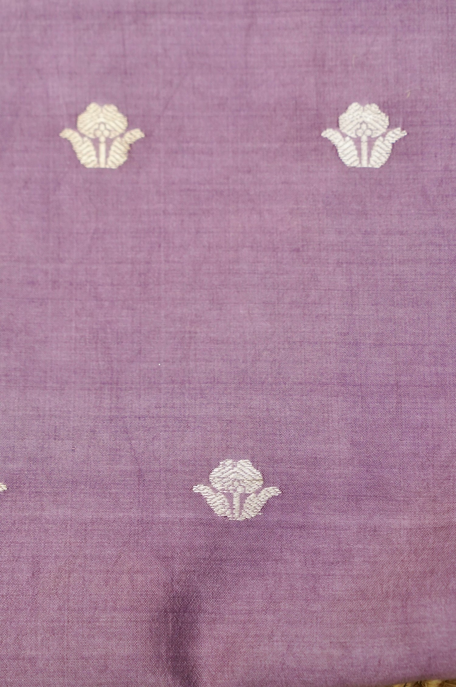 Mauve Purple Handwoven Banarasi Pure Katan Silk Suit with Aqua Green dupatta
