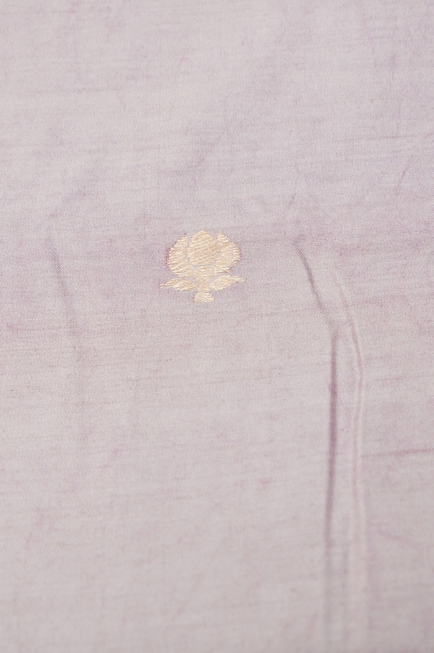 Soft pastel Handwoven Banarasi Pure Katan Silk Meenakari Suit with Purple Dupatta