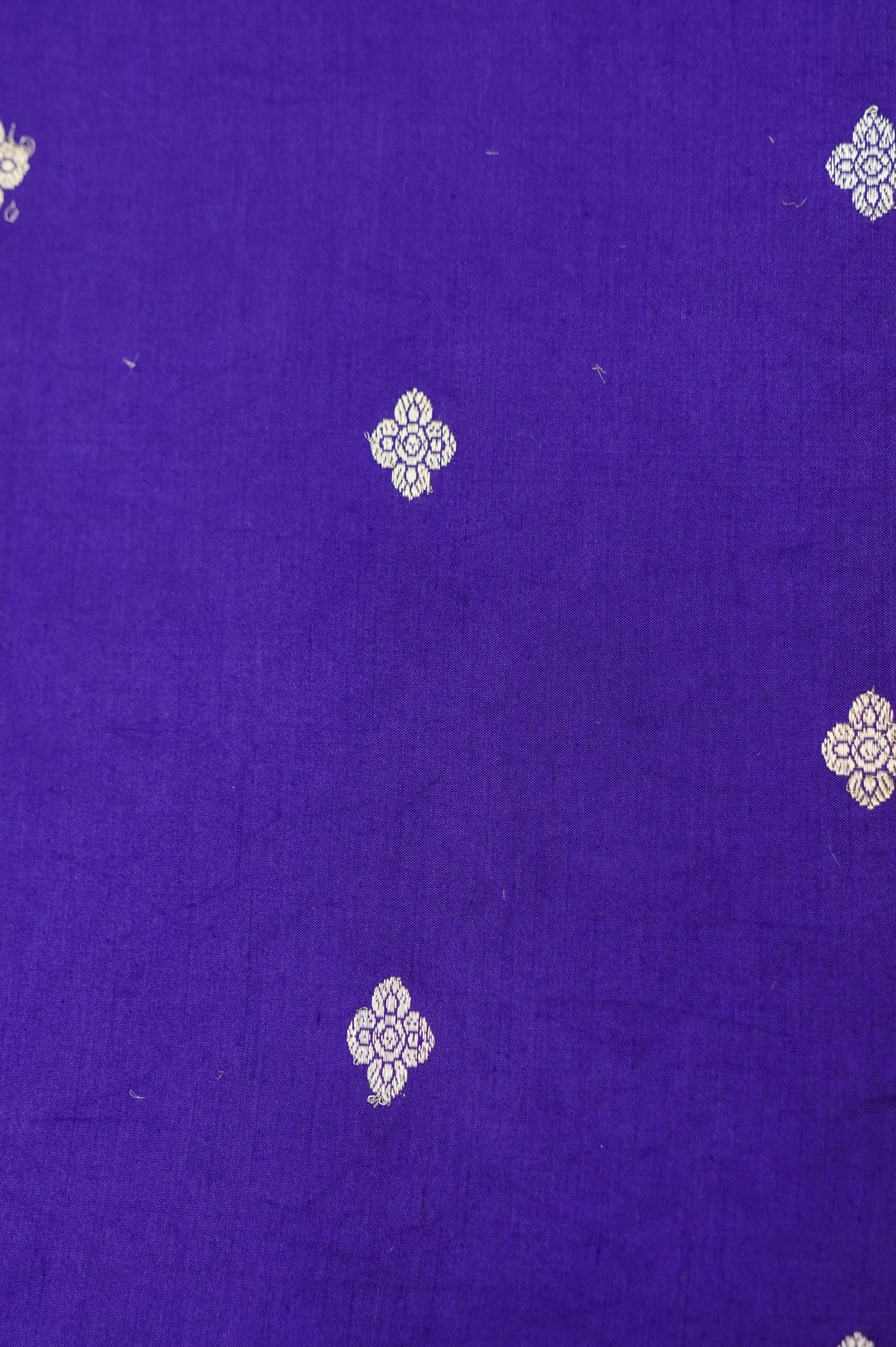 Purple Handwoven Banarasi Pure Katan Silk Suit with Red Dupatta