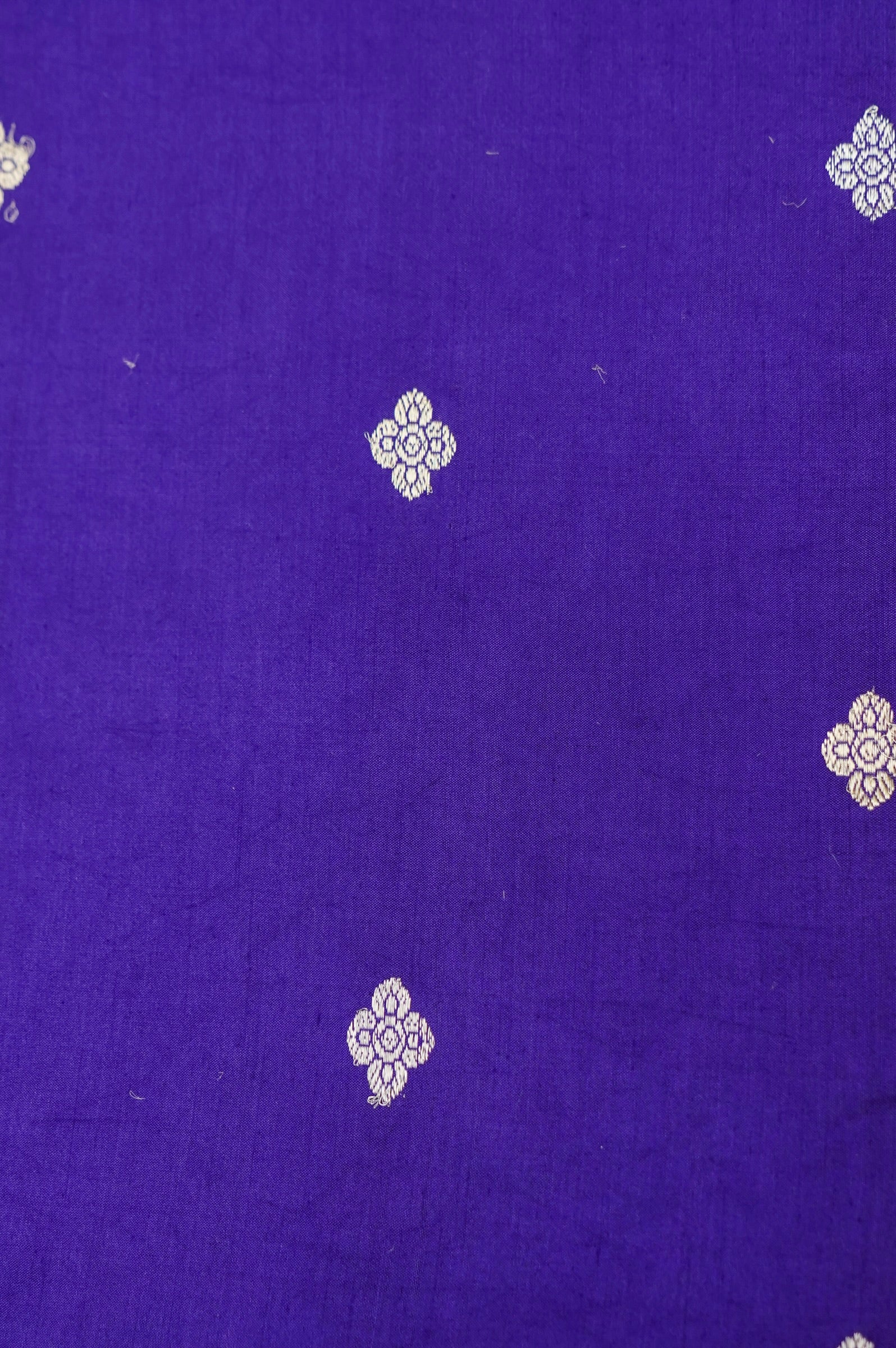 Purple Handwoven Banarasi Pure Katan Silk Suit with Red Dupatta
