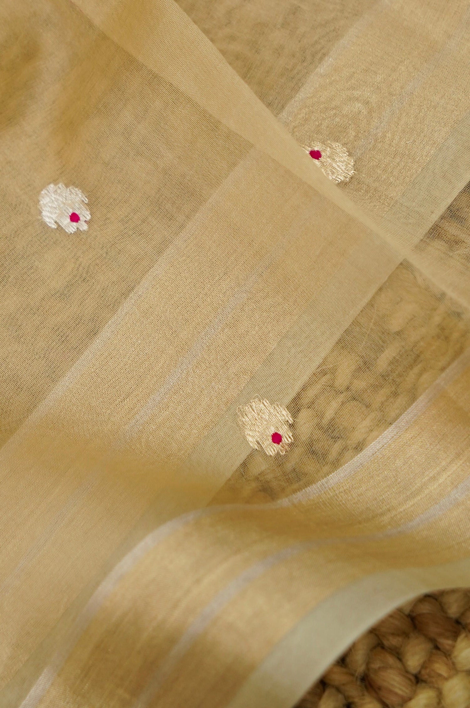 Pink Handwoven Banarasi Pure Katan Silk Meenakari Suit with Beige Dupatta