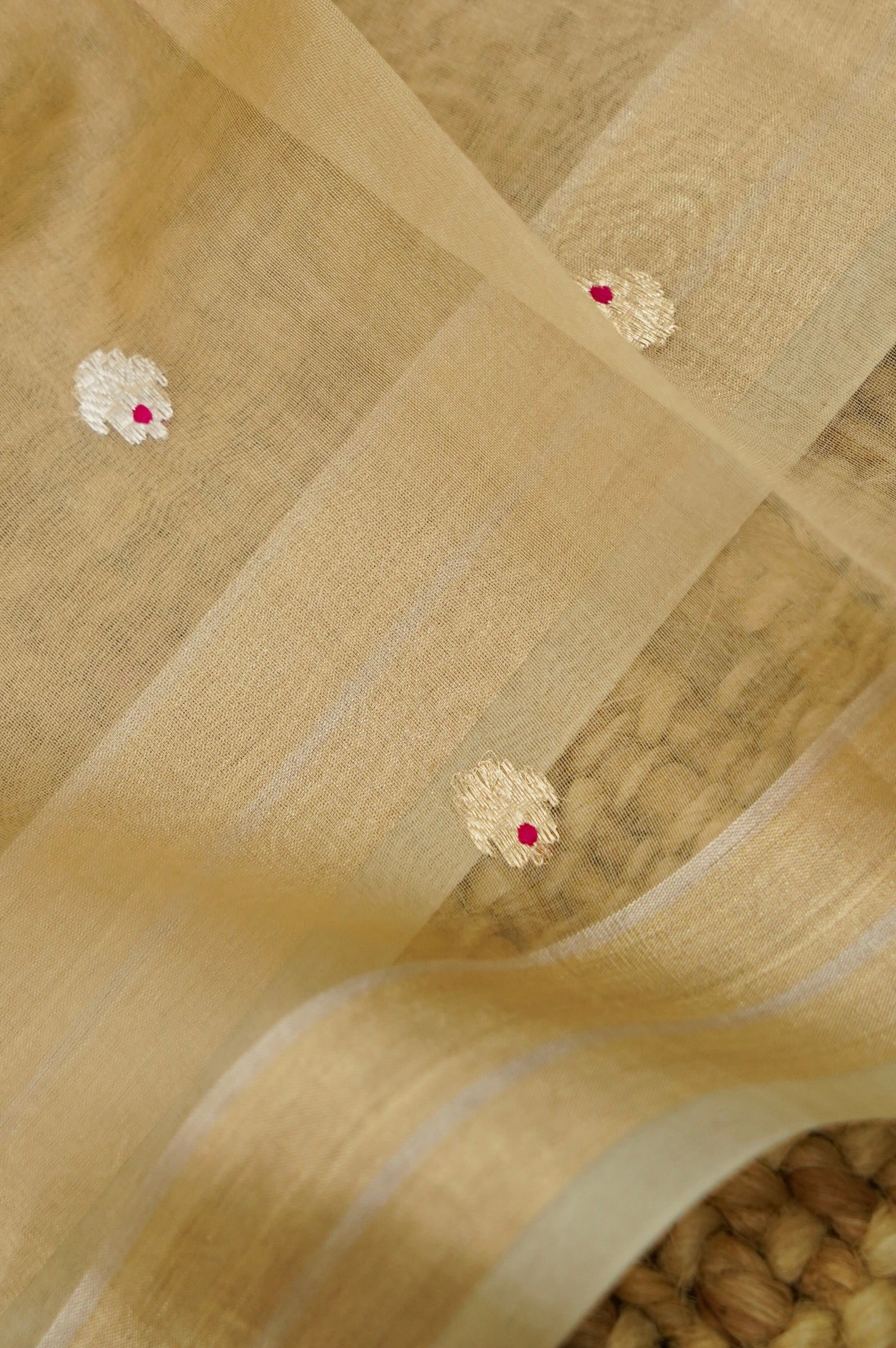 Pink Handwoven Banarasi Pure Katan Silk Meenakari Suit with Beige Dupatta